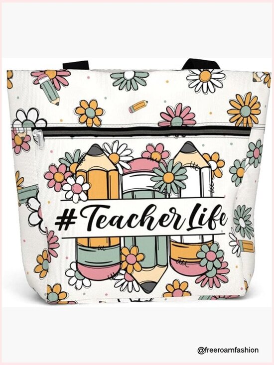 Handbags - Large Waterproof Tote Bag with Multiple Pockets for Work Laptop